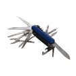 Нож многофункциональный (15 функций); синий; 9х2,8х2,9 см; металл; лазерная гравировка