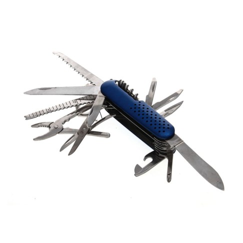 Нож многофункциональный (15 функций); синий; 9х2,8х2,9 см; металл; лазерная гравировка Нож многофункциональный (15 функций); синий; 9х2,8х2,9 см; металл; лазерная гравировка