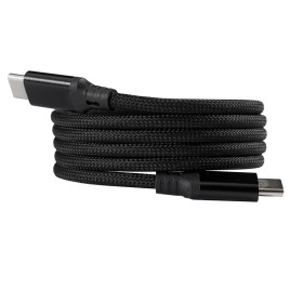 Кабель COIL магнитный для зарядки и передачи данных, 100Вт, 480Мб/с, нейлоновая оплетка, черный Кабель COIL магнитный для зарядки и передачи данных, 100Вт, 480Мб/с, нейлоновая оплетка, черный