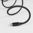 Кабель COIL магнитный для зарядки и передачи данных, 100Вт, 480Мб/с, нейлоновая оплетка, черный