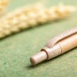 Шариковая ручка FILAX, переработанный картон, пластик c пшеничным волокном, натуральный/зеленый 