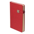 Ежедневник недатированный Linnie, А5, красный, кремовый блок