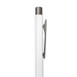 Ручка шариковая SCALEN, белый/темно-серый, металл, пластик