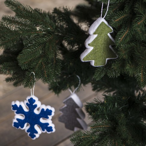 Украшение новогоднее ЕЛКА, 13cм, пластик, ткань, серебристый Украшение новогоднее ЕЛКА, 13cм, пластик, ткань, серебристый