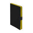 Ежедневник недатированный Stellar, А5, черный, кремовый блок, с желтым обрезом