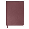 Бизнес-блокнот LADY, формат А5, бордовый, блок в клетку
