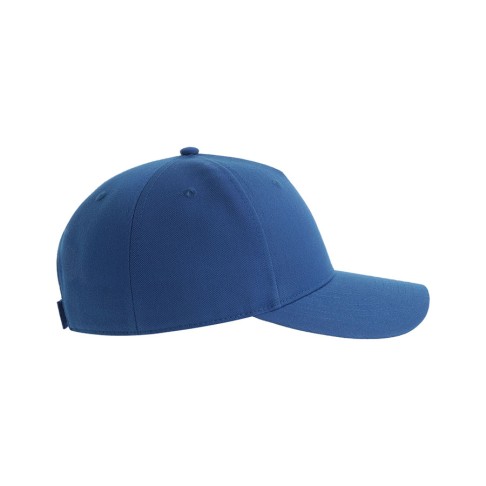 Бейсболка FIJI, 5 клиньев, 100 % переработанный полиэстер, липучка, синий