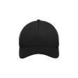 Бейсболка SKYE, 6 клиньев, 100 % переработанный фактурный полиэстер, липучка, черный