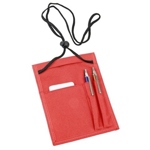 Нагрудное дорожное портмоне со шнурком