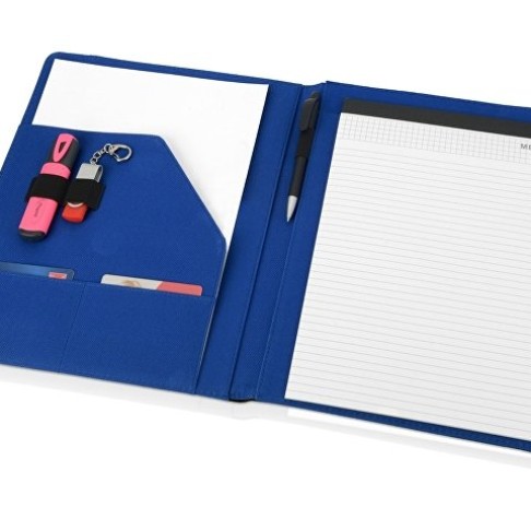 Папка для документов «Делос», черный/синий Папка для документов «Делос», черный/синий