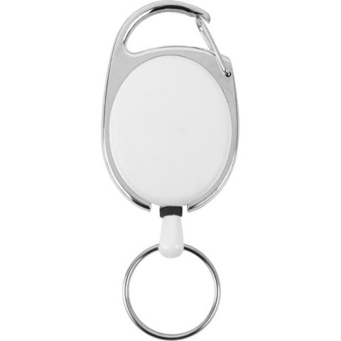 Ретрактор «Слип» с кольцом, белый/серебристый