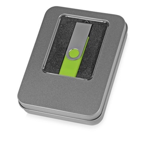 Подарочная коробка для флеш-карт «Сиам», серебристый