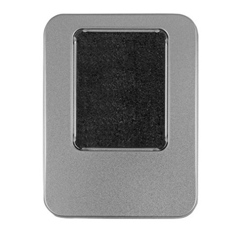 Подарочная коробка для флеш-карт «Сиам», серебристый