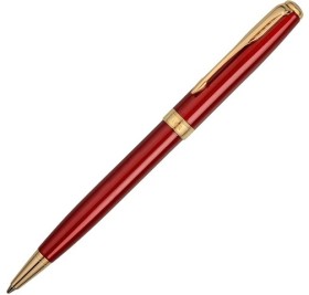 Ручка шариковая Parker модель SON13 RED GT BP F.BLK GB, красный/золотистый