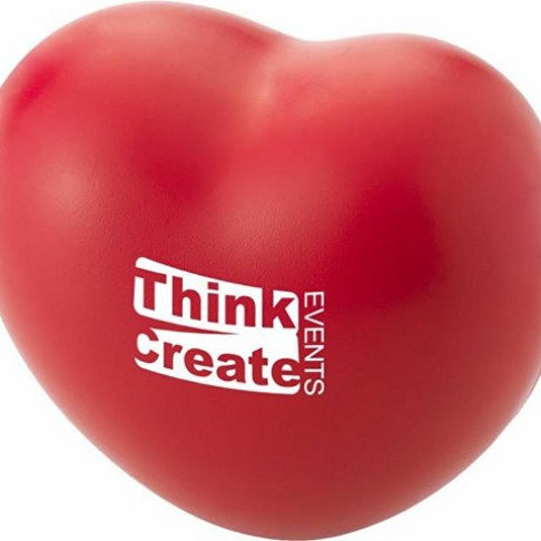 Антистресс в форме сердца, красный