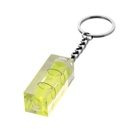 Брелок Leveler с уровнем, прозрачный желтый/серебристый