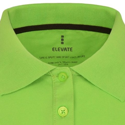 Calgary женская футболка-поло с коротким рукавом, зеленое яблоко