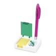 Подставка под ручку и скрепки «Потакет», белый/зеленый