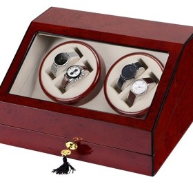 Шкатулка для часов с автоподзаводом «Цюрих», красное дерево