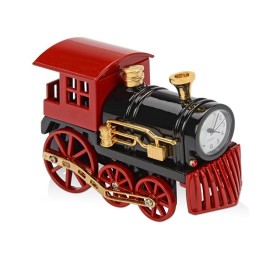Часы «Паровоз», черный/красный/золотистый