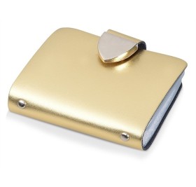 Визитница на 26 визиток, золотистая Визитница на 26 визиток, золотистая