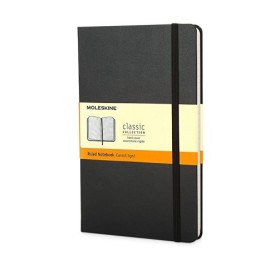 Записная книжка Moleskine Classic (в линейку) в твердой обложке, Large (13х21см), черный