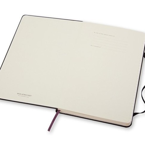 Записная книжка Moleskine Classic (в линейку) в твердой обложке, Large (13х21см), черный