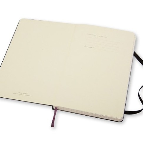 Записная книжка Moleskine Classic (в клетку) в твердой обложке, Large (13х21см), черный