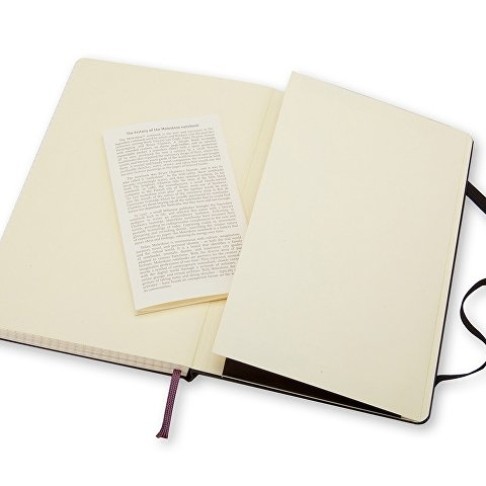 Записная книжка Moleskine Classic (в клетку) в твердой обложке, Large (13х21см), черный