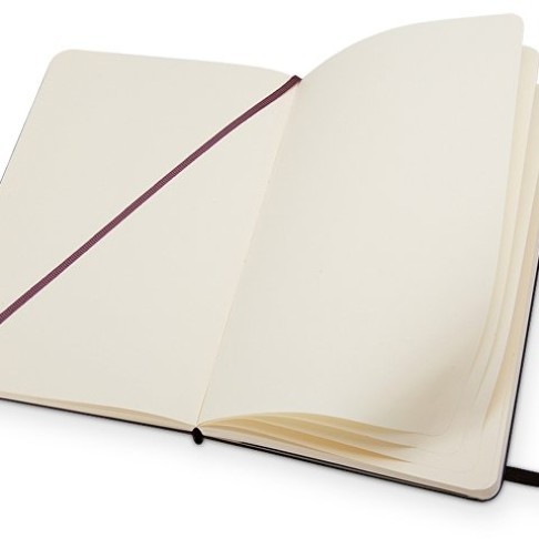 Записная книжка Moleskine Classic (нелинованный) в твердой обложке, Large (13х21см), черный