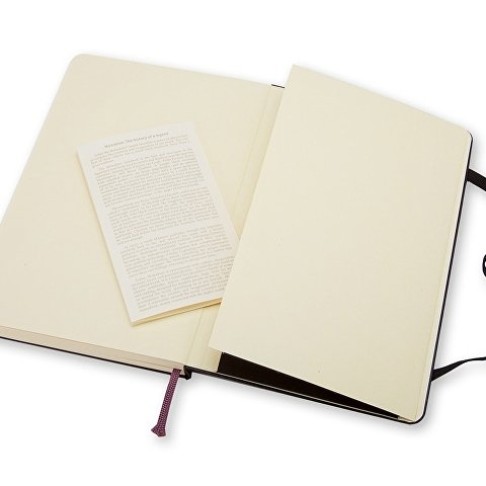 Записная книжка Moleskine Classic (нелинованный) в твердой обложке, Large (13х21см), черный