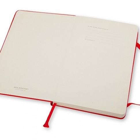 Записная книжка Moleskine Classic (в линейку) в твердой обложке, Pocket (9x14см), красный