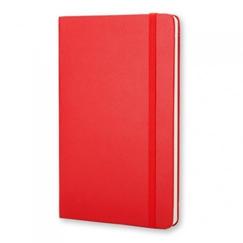 Записная книжка Moleskine Classic (в линейку) в твердой обложке, Pocket (9x14см), красный