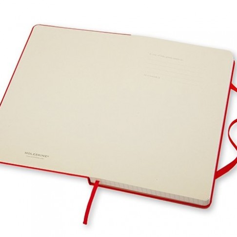 Записная книжка Moleskine Classic (в клетку) в твердой обложке, Large (13х21см), красный