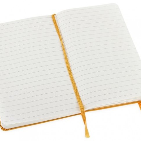 Записная книжка Moleskine Classic (в линейку) в твердой обложке, Pocket (9x14см), оранжевый