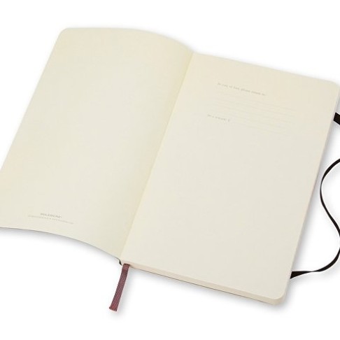 Записная книжка Moleskine Classic Soft (в линейку), Large (13х21см), черный