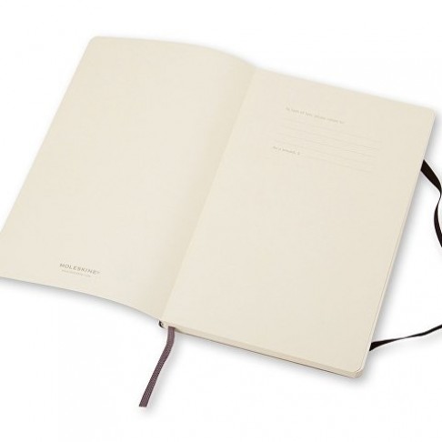 Записная книжка Moleskine Classic Soft (нелинованный), Pocket (9х14 см), черный