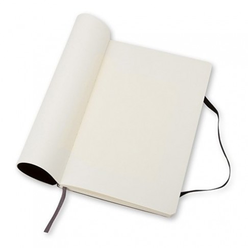 Записная книжка Moleskine Classic Soft (нелинованный), Large (13х21см), черный