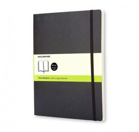 Записная книжка Moleskine Classic Soft (нелинованный), Хlarge (19х25 см), черный