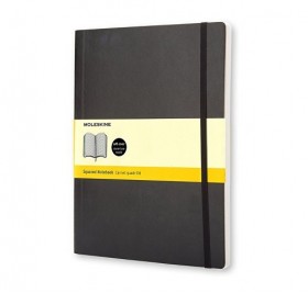 Записная книжка Moleskine Classic Soft (в клетку), ХLarge (19х25 см), черный