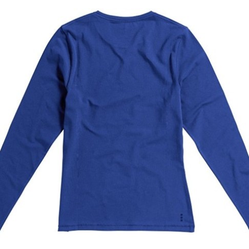 Ponoka женская футболка из органического хлопка, длинный рукав, синий Ponoka женская футболка из органического хлопка, длинный рукав, синий