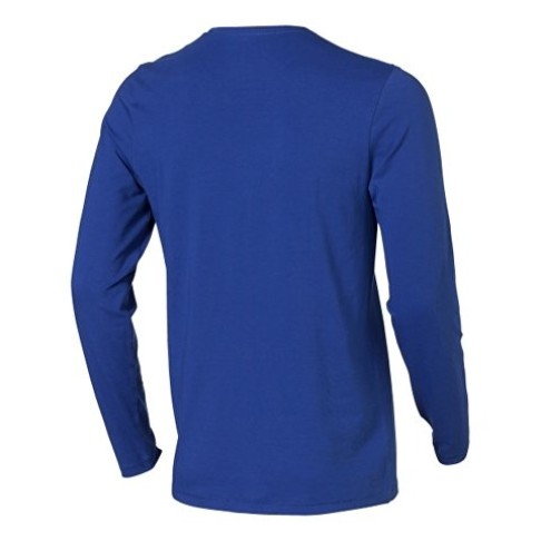 Ponoka мужская футболка из органического хлопка, длинный рукав, синий