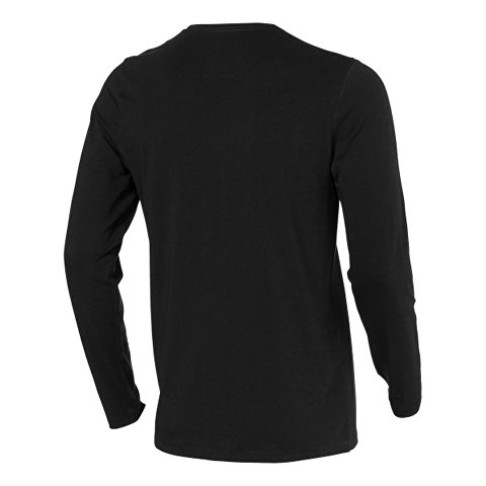 Ponoka мужская футболка из органического хлопка, длинный рукав, черный
