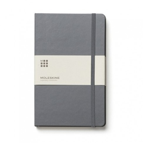 Записная книжка Moleskine Classic (в линейку) в твердой обложке, Pocket (9x14см), серый