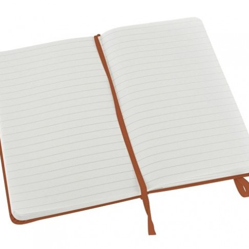 Записная книжка Moleskine Classic (в линейку) в твердой обложке, Pocket (9x14см), оранжевый коралл