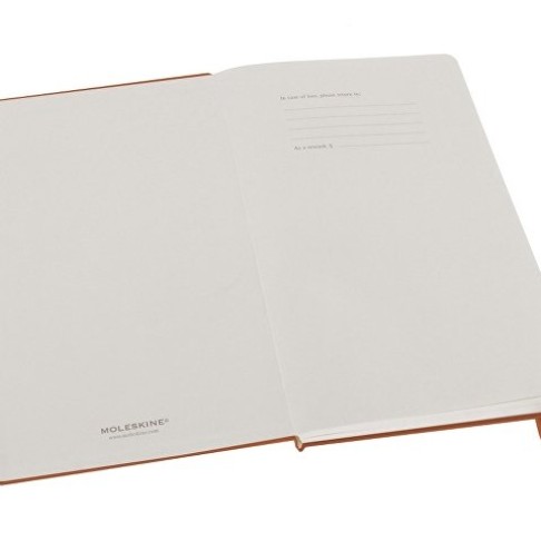 Записная книжка Moleskine Classic (в линейку) в твердой обложке, Large (13х21см), оранжевый коралл