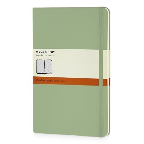 Записная книжка Moleskine Classic (в линейку) в твердой обложке, Large (13х21см), фисташковый