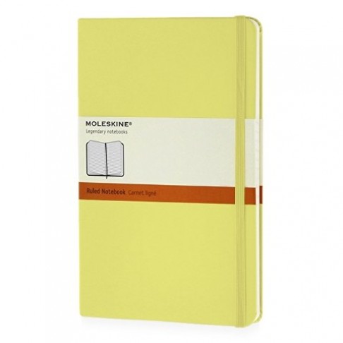 Записная книжка Moleskine Classic (в линейку) в твердой обложке, Large (13х21см), цитрусовый