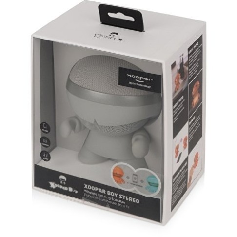 Портативная колонка X5 XOOPAR BOY STEREO, серебристый