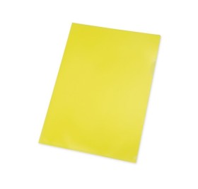 Папка- уголок, для формата А4, плотность 180 мкм, желтый матовый